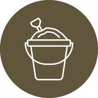 Sand Bucket Vector Icon