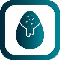 Chocolate Egg Vector Icon Design