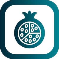 Pomegranate Vector Icon Design