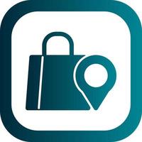 Shopping Destination Vector Icon Design
