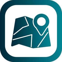 Paper Map Vector Icon Design