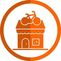 Bike Shop Vector Icon Design