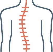 osteoterapia vector icono