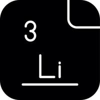 Lithium Vector Icon