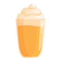 Pumpkin dessert icon cartoon vector. Spice latte vector