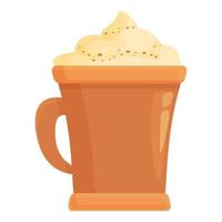 Pumpkin spice latte icon cartoon vector. Fall caffee vector