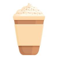 Spice coffee cup icon cartoon vector. Latte drink vector