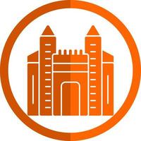 Ishtar Gate Vector Icon Design
