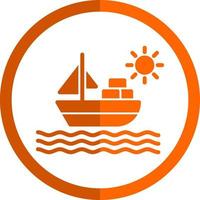 diseño de icono de vector de barco