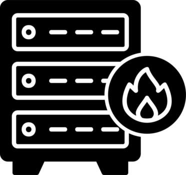 hackear servidor vector icono