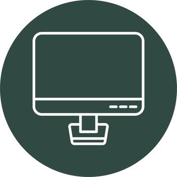 monitor de icono de vector