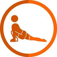 Low Lunge Right Vector Icon Design