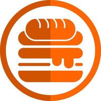 diseño de icono de vector de sándwich cubano