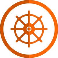 Nautical Wheel Vector Icon Design