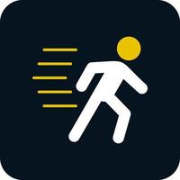 Running Person Vector Icon Design