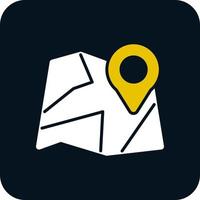 Paper Map Vector Icon Design