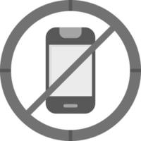 No móvil teléfono vector icono