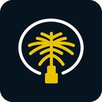 Palm Jumeirah Vector Icon Design