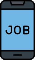 Online Search Job Vector Icon