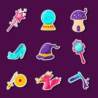 Fantasy and Magic Sticker vector