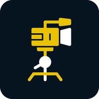 Camera Tripod Vector Icon Design