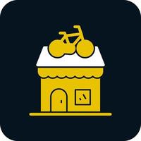 diseño de icono de vector de tienda de bicicletas