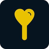 Heart Lollipop Vector Icon Design