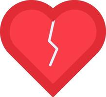 Broken Heart Vector Icon