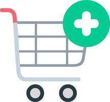 Shopping cart add Vector Icon