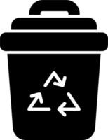 Waste Bin Vector Icon