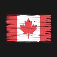 vector de pincel de bandera de canadá