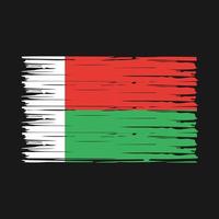 Madagascar Flag Brush Vector