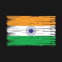 vector de pincel de bandera india