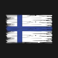 Finland Flag Brush Vector