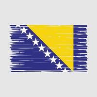 vector de pincel de bandera de bosnia