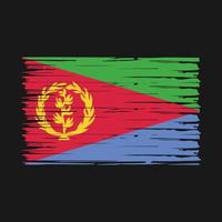 Eritrea Flag Brush Vector