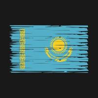 vector de pincel de bandera de kazajstán