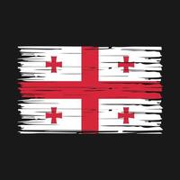 Georgia Flag Brush Vector