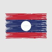 vector de pincel de bandera de laos
