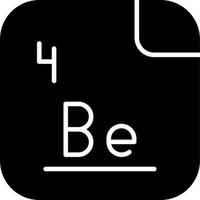 Beryllium Vector Icon
