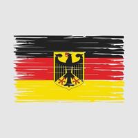 vector de pincel de bandera de alemania