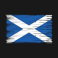 vector de pincel de bandera de escocia