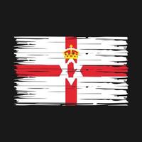 Northern Ireland Flag Brush Vector