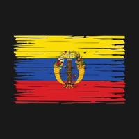 Colombia Flag Brush Vector