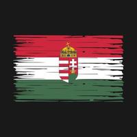 Hungary Flag Brush Vector