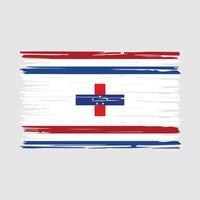 Netherlands Flag Brush Vector