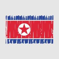 vector de bandera de corea del norte