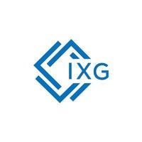ixg letra logo diseño en blanco antecedentes. ixg creativo circulo letra logo concepto. ixg letra diseño. vector