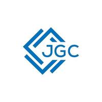 JGC letter logo design on white background. JGC creative circle letter logo concept. JGC letter design. vector