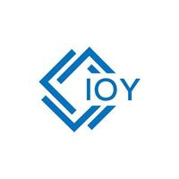 ioy letra logo diseño en blanco antecedentes. ioy creativo circulo letra logo concepto. ioy letra diseño. vector